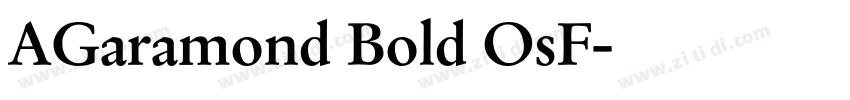 AGaramond Bold OsF字体转换